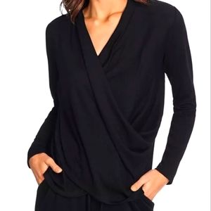 STATE Black Crossover Sweater